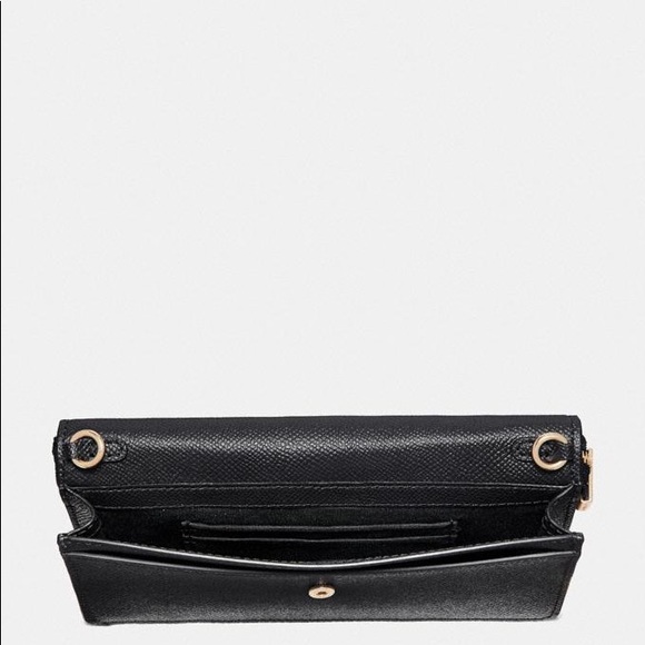 COACH® Outlet | Foldover Wristlet In Blocked Signature Canvas Coach Foldover Wristlet
